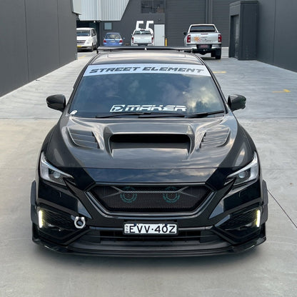 JDMuscle [22 - 26 WRX] CS Style V1 Front Bumper Grille - Paint Matched/Gloss Black - JDMuscleGrillesJDM-WRX22-DB-FG1GBGloss Black