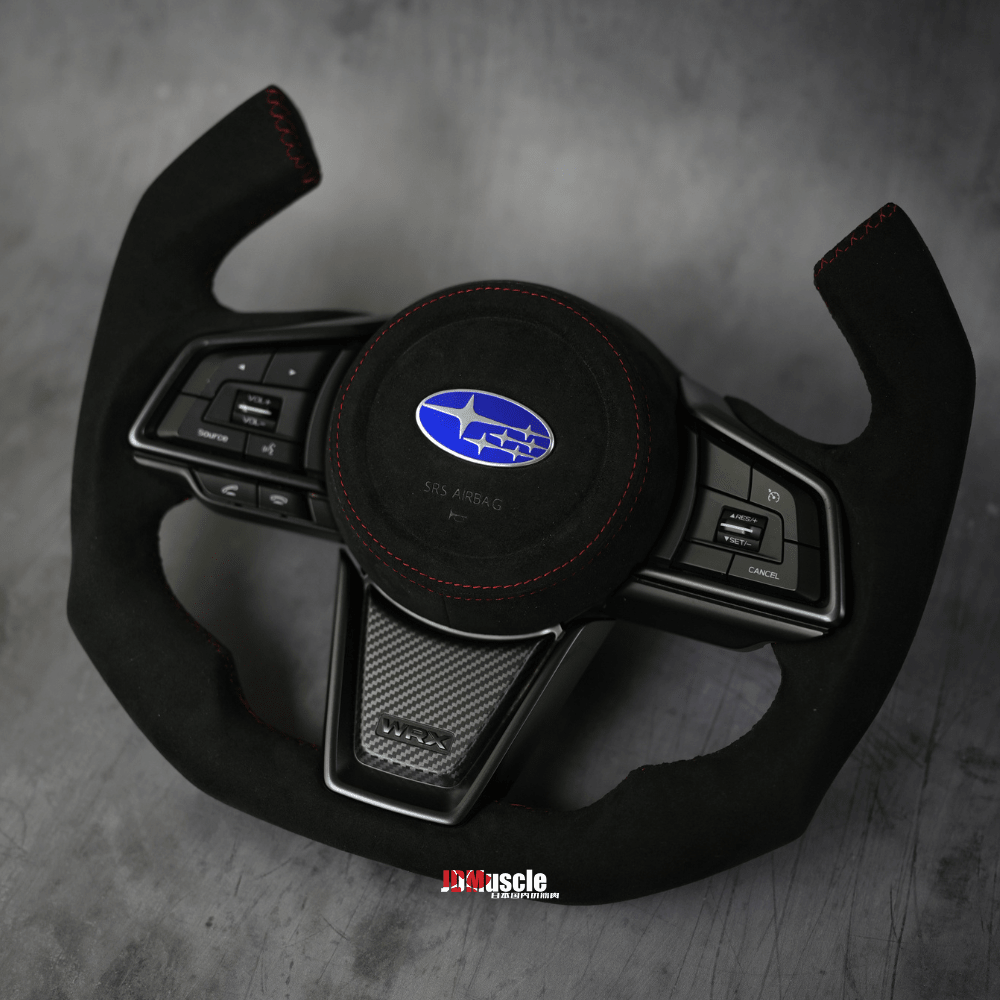 JDMuscle [22 - 26 WRX] Custom Steering Wheel compatible w/ MT and CVT | Carbon Fiber / Painted / Alcantara / Leather / Forged / Honey Comb / LED - JDMuscleSteering WheelsJDM-STR-WRX-2022