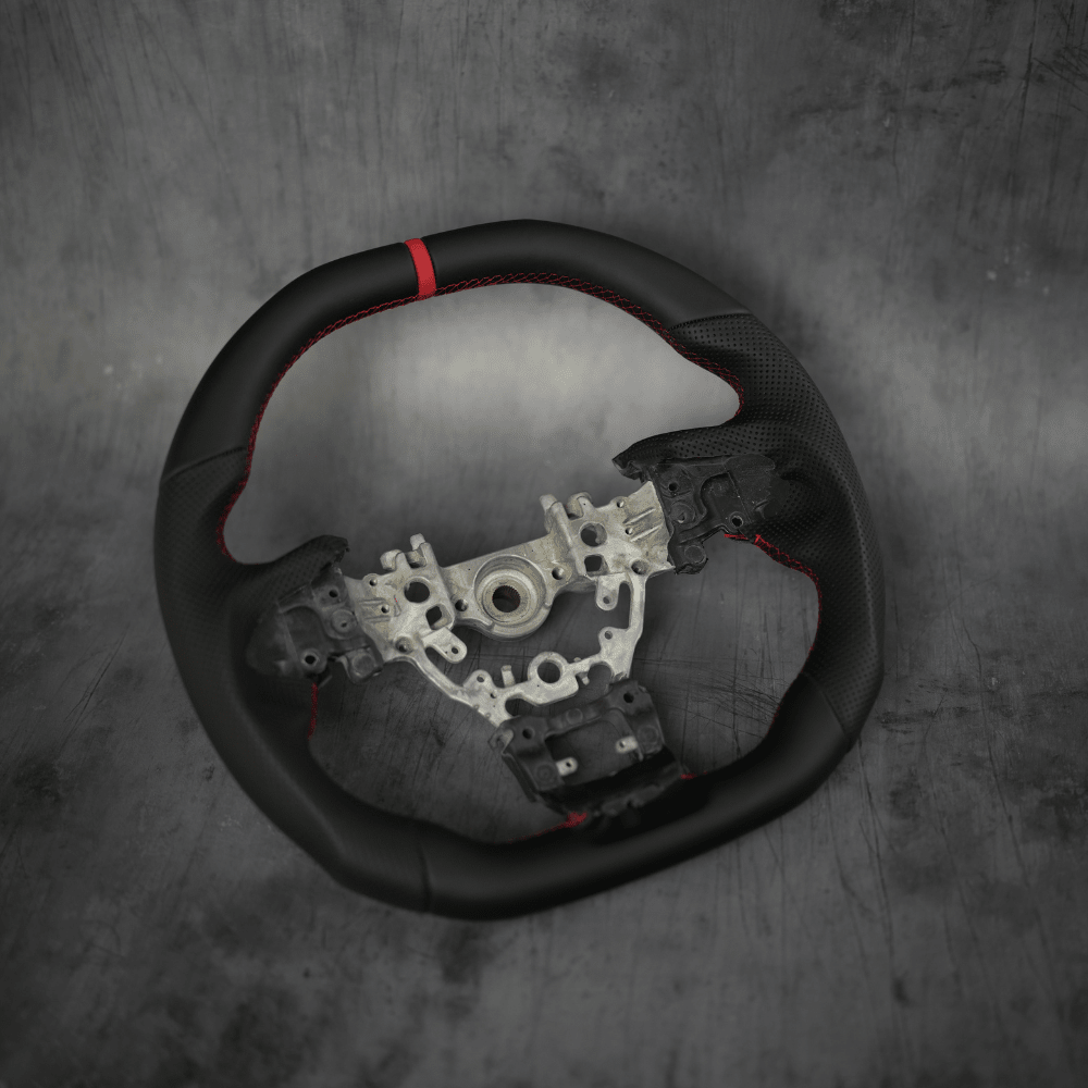 JDMuscle [22 - 26 WRX] Custom Steering Wheel compatible w/ MT and CVT | Carbon Fiber / Painted / Alcantara / Leather / Forged / Honey Comb / LED - JDMuscleSteering WheelsJDM-STR-WRX-2022