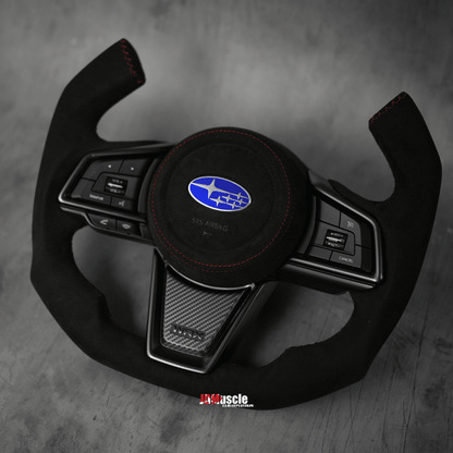 JDMuscle [22-26 WRX] Custom Steering Wheel MT and CVT | Carbon Fiber / Painted / Alcantara / Leather / Forged / Honey Comb / LED (Open Box) - JDMuscleSteering WheelsJDM-WRX22-STR#CUS-10012601