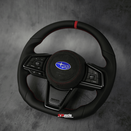 JDMuscle [22-26 WRX] Custom Steering Wheel MT and CVT | Carbon Fiber / Painted / Alcantara / Leather / Forged / Honey Comb / LED (Open Box) - JDMuscleSteering WheelsJDM-WRX22-STR#CUS-10012601
