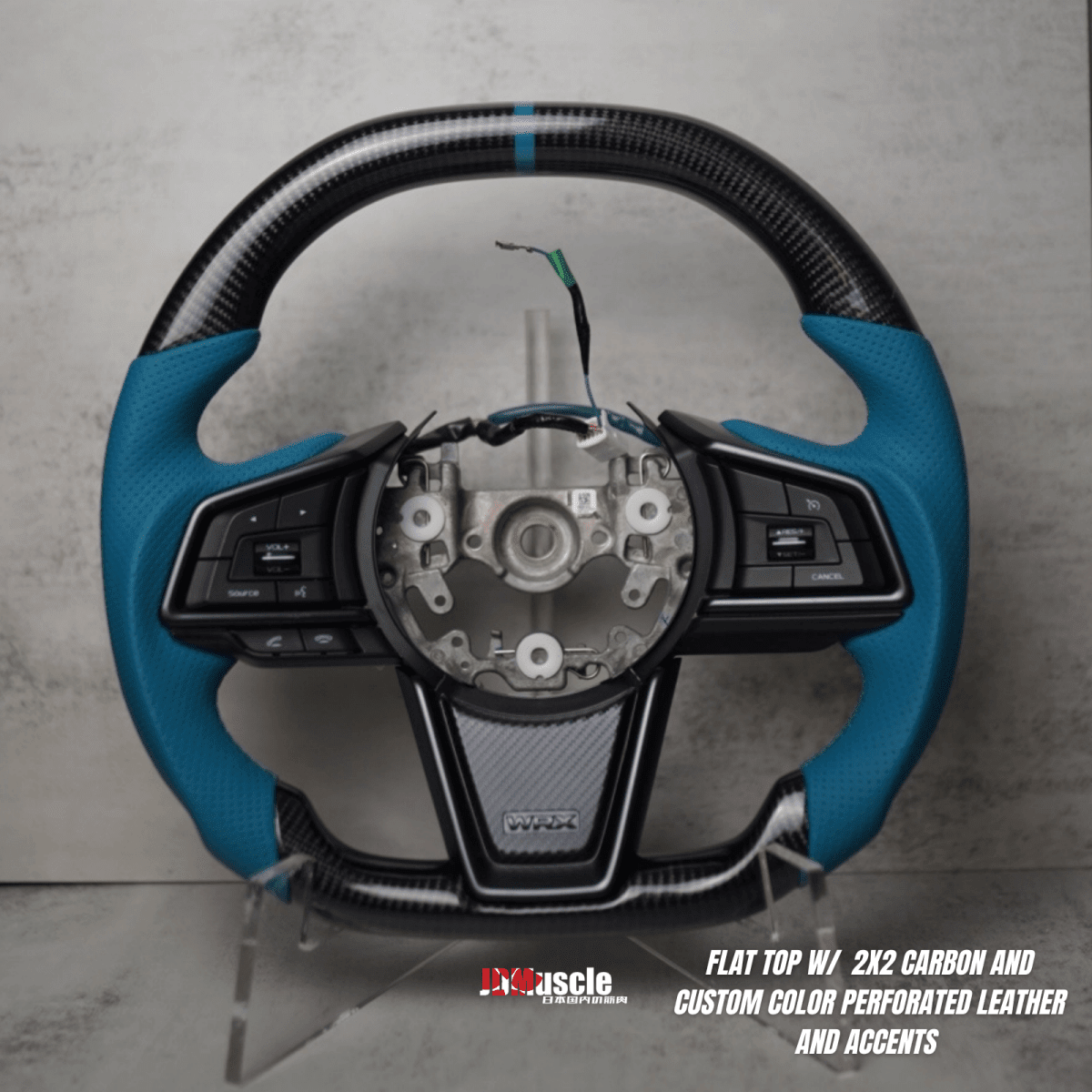 JDMuscle [22-26 WRX] Custom Steering Wheel MT and CVT | Carbon Fiber / Painted / Alcantara / Leather / Forged / Honey Comb / LED (Open Box) - JDMuscleSteering WheelsJDM-WRX22-STR#CUS-10012601