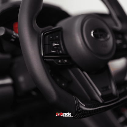 JDMuscle [22-26 WRX] Custom Steering Wheel MT and CVT | Carbon Fiber / Painted / Alcantara / Leather / Forged / Honey Comb / LED (Open Box) - JDMuscleSteering WheelsJDM-WRX22-STR#CUS-10012601