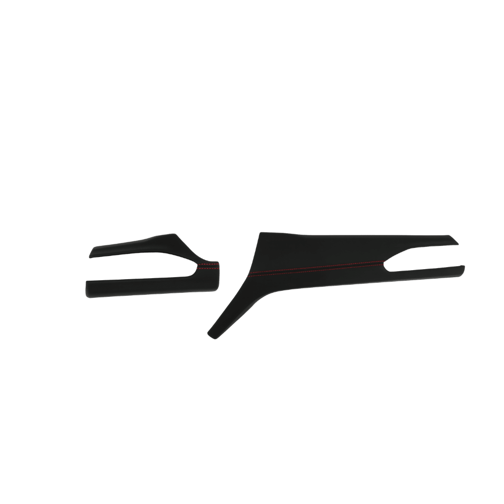 JDMuscle [22 - 26 WRX] Dashboard Instrument Panels Replacements - Carbon Fiber/Leather/Alcantara - JDMuscleTrim KitsJDM-WRX22-C-DIPLRBlack Leather w/ Red Stitching