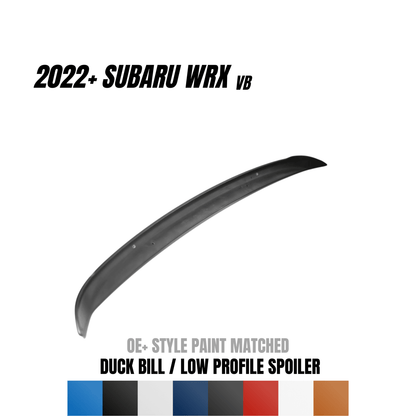JDMuscle [22 - 26 WRX] Duck Bill / Low Profile Spoiler - OE+ Style Paint Matched - Return - JDMuscleSpoilers and WingsJDM-WRX22-DB-OE.RAW-R4SRAW ABS