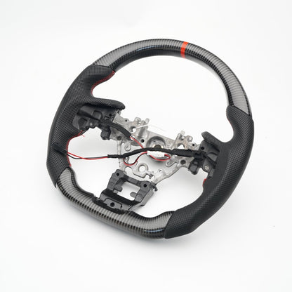 JDMuscle [22-26 WRX] Heated Steering Wheel - JDMuscleSteering WheelsJDM-HT-STR-WRX22L-BK-NFull Leather(Smooth Top&Bottom, Perforated Sides)Black