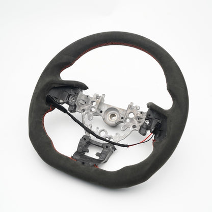 JDMuscle [22-26 WRX] Heated Steering Wheel - JDMuscleSteering WheelsJDM-HT-STR-WRX22L-BK-NFull Leather(Smooth Top&Bottom, Perforated Sides)Black