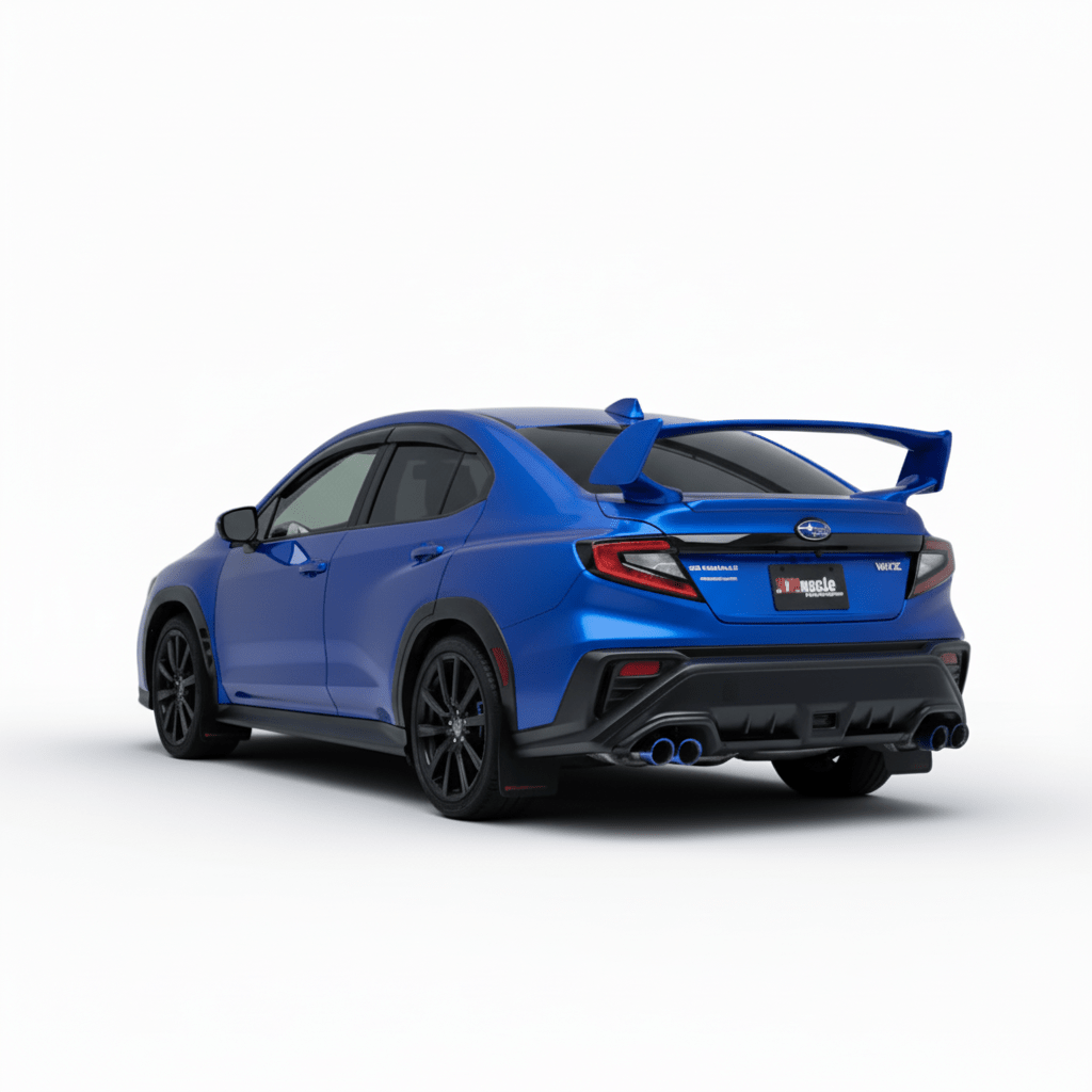 JDMuscle [22-26 WRX] JDM Edition VB STI Style Spoiler | Paint Matched / Gloss Black / ABS - Return (Open Box)