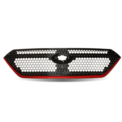 JDMuscle [22 - 26 WRX] OEM Style Sport Grille w/ Integrated Emblem Mount and Optional Painted Stripe - JDMuscleGrillesJDM-WRX22-FG-OSN/A