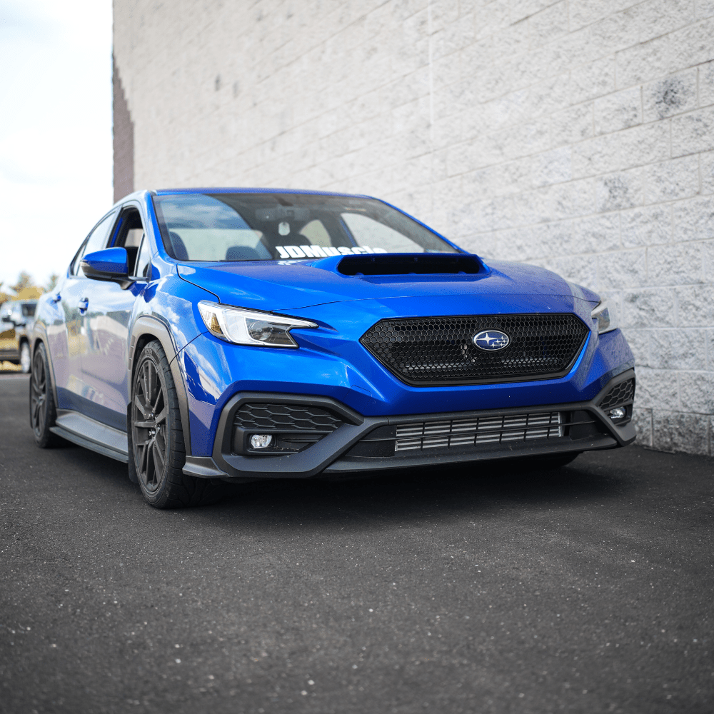 JDMuscle [22-26 WRX] OEM Style Sport Grille w/ Integrated Emblem Mount and Optional Painted Stripe - Return
