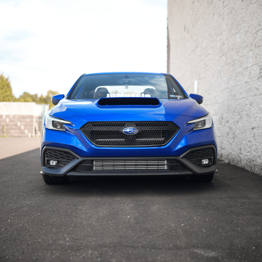JDMuscle [22-26 WRX] OEM Style Sport Grille w/ Integrated Emblem Mount and Optional Painted Stripe - Return