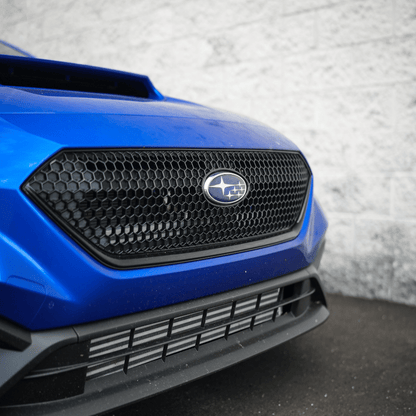 JDMuscle [22-26 WRX] OEM Style Sport Grille w/ Integrated Emblem Mount and Optional Painted Stripe - Return