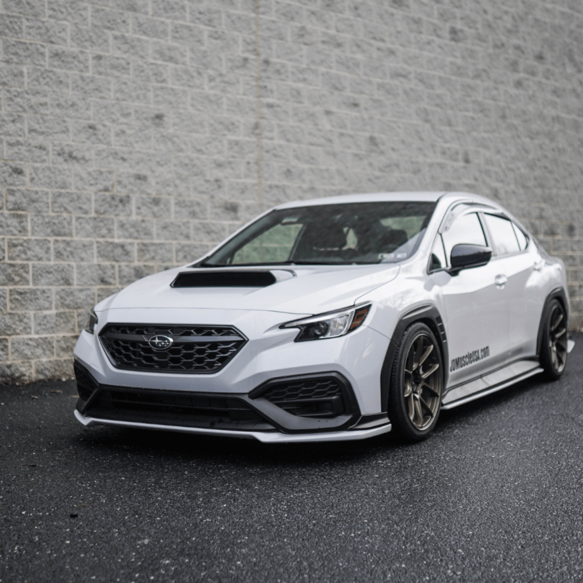 JDMuscle [22-26 WRX] OE+ Style Oversized Hood Scoop | Paint Matched - Return (Open Box)
