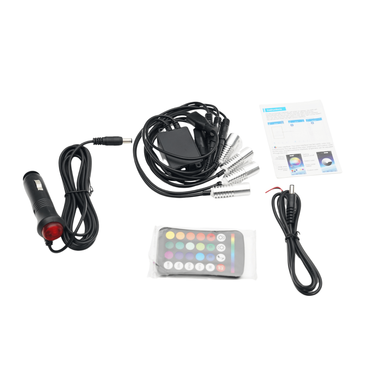 JDMuscle [22 - 26 WRX] Phantom Series RGB Floor Liners - JDMuscleFloor MatsJDM-WRX22-RGB-FLB-RDBlackRed