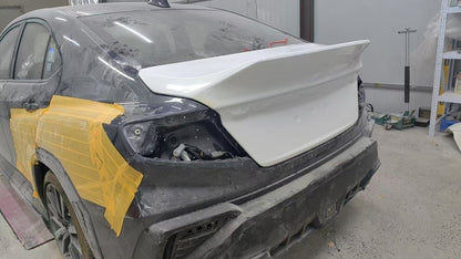 JDMuscle [22 - 26 WRX] Pre - Preg Carbon Fiber Duckbill Trunk V1 - JDMuscleTrunksJDM-WRX22-DR-58FCFForged Carbon Fiber