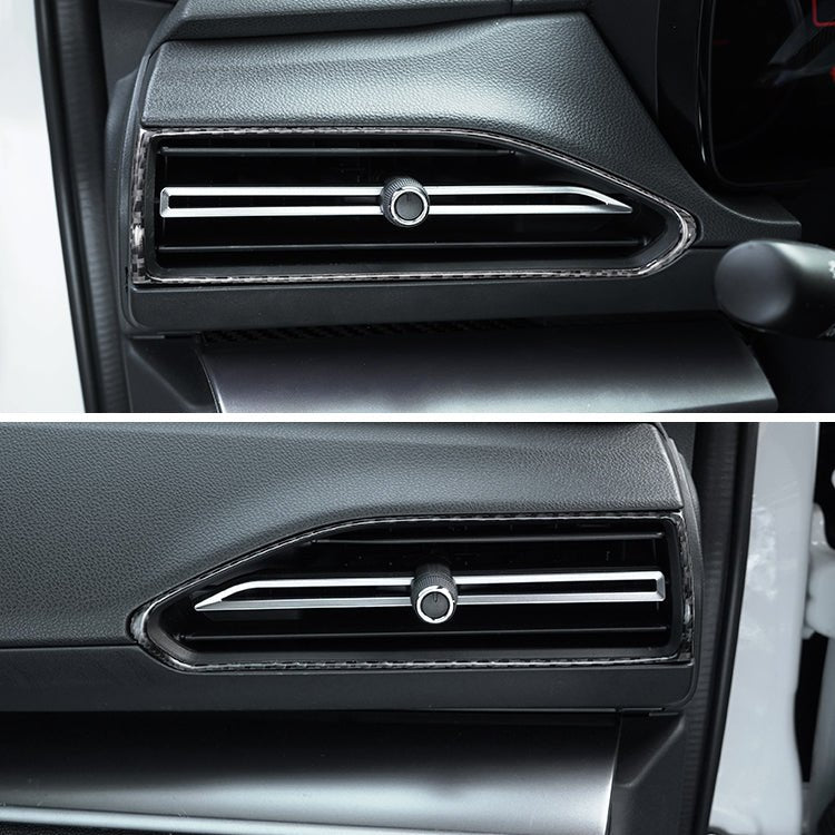 JDMuscle [22 - 26 WRX] P&S Series Carbon Fiber AC Trim Covers 4 PC | Black Carbon Fiber/ Red Carbon Fiber - JDMuscleTrim KitsJDM-WRX22-109110BBlack Carbon FIiber