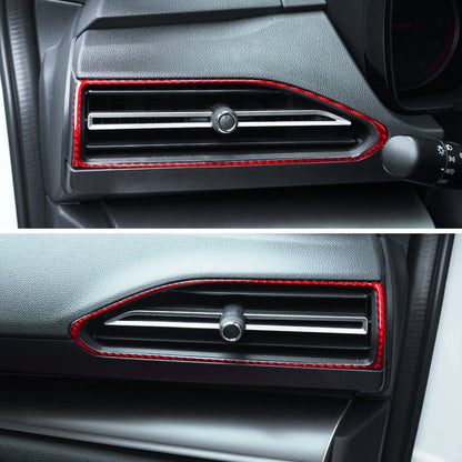 JDMuscle [22 - 26 WRX] P&S Series Carbon Fiber AC Trim Covers 4 PC | Black Carbon Fiber/ Red Carbon Fiber - JDMuscleTrim KitsJDM-WRX22-109110BBlack Carbon FIiber