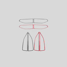 JDMuscle [22 - 26 WRX] P&S Series Carbon Fiber AC Trim Covers 4 PC | Black Carbon Fiber/ Red Carbon Fiber - JDMuscleTrim KitsJDM-WRX22-109110BBlack Carbon FIiber