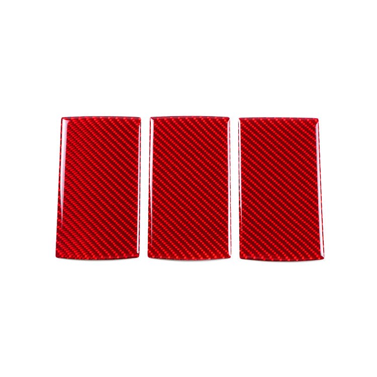 JDMuscle [22 - 26 WRX] P&S Series Carbon Fiber Car Seat Hook Covers 3 PC| Black Carbon Fiber/ Red Carbon Fiber - JDMuscleTrim KitsJDM-WRX22-CSCRRed Carbon Fiber