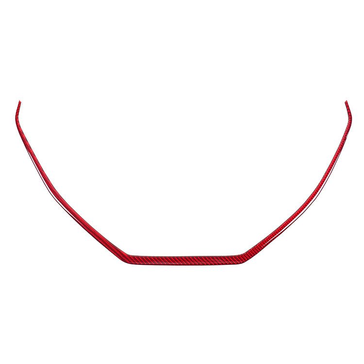 JDMuscle [22 - 26 WRX] P&S Series Carbon Fiber Center Console Frame Trim | Black Carbon Fiber/ Red Carbon Fiber - JDMuscleTrim KitsJDM-WRX22-105RRed Carbon Fiber