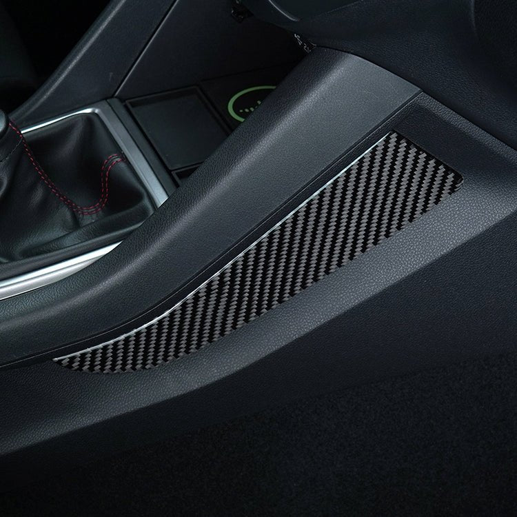 JDMuscle [22 - 26 WRX] P&S Series Carbon Fiber Center Kicker Panel Accents 2 PC| Black Carbon Fiber/ Red Carbon Fiber - JDMuscleTrim KitsJDM-WRX22-124BBlack Carbon FIiber