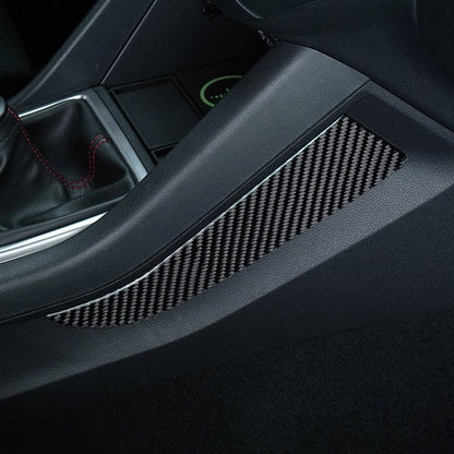 JDMuscle [22 - 26 WRX] P&S Series Carbon Fiber Center Kicker Panel Accents 2 PC| Black Carbon Fiber/ Red Carbon Fiber - JDMuscleTrim KitsJDM-WRX22-124BBlack Carbon FIiber