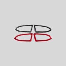 JDMuscle [22 - 26 WRX] P&S Series Carbon Fiber Dash AC Trim 2 PC | Black Carbon Fiber/ Red Carbon Fiber - JDMuscleTrim KitsJDM-WRX22-108BBlack Carbon FIiber