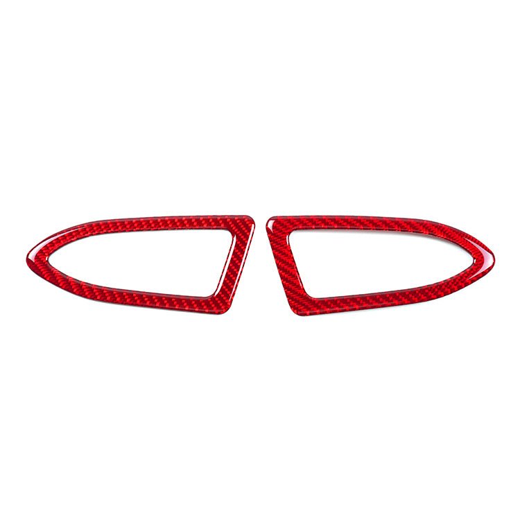 JDMuscle [22 - 26 WRX] P&S Series Carbon Fiber Dash AC Trim 2 PC | Black Carbon Fiber/ Red Carbon Fiber - JDMuscleTrim KitsJDM-WRX22-108RRed Carbon Fiber