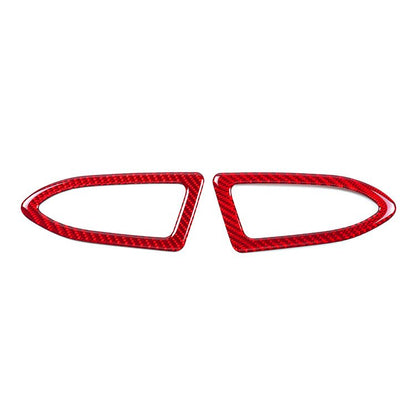 JDMuscle [22 - 26 WRX] P&S Series Carbon Fiber Dash AC Trim 2 PC | Black Carbon Fiber/ Red Carbon Fiber - JDMuscleTrim KitsJDM-WRX22-108RRed Carbon Fiber