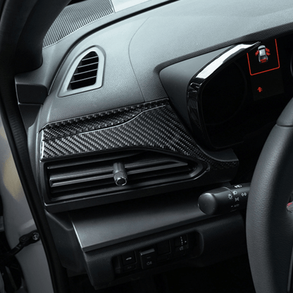 JDMuscle [22 - 26 WRX] P&S Series Carbon Fiber Dash Trim Covers 6 PC | Black Carbon Fiber/ Red Carbon Fiber - JDMuscleTrim KitsJDM-WRX22-132+133BBlack Carbon FIiber