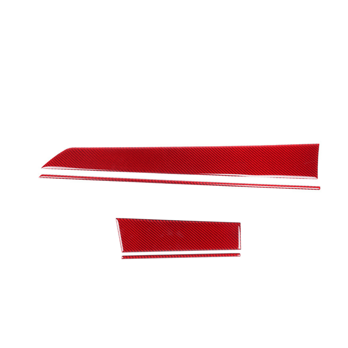 JDMuscle [22 - 26 WRX] P&S Series Carbon Fiber Driver & Passenger Dash Trim Covers 4 PC | Black Carbon Fiber/ Red Carbon Fiber - JDMuscleTrim KitsJDM-WRX22-103104RRed Carbon Fiber
