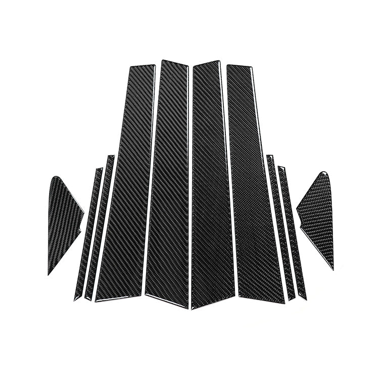 JDMuscle [22 - 26 WRX] P&S Series Carbon Fiber Exterior Pillar Covers 10 PC | Black Carbon Fiber/ Red Carbon Fiber - JDMuscleExterior GarnishesJDM-WRX22-BZ050BBlack Carbon FIiber