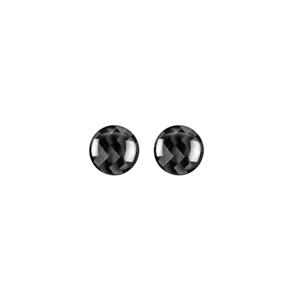 JDMuscle [22 - 26 WRX] P&S Series Carbon Fiber Infotainment Volume/Tune Buttons Covers 2 PC | Black Carbon Fiber/ Red Carbon Fiber - JDMuscleTrim KitsJDM-WRX22-136BBlack Carbon FIiber
