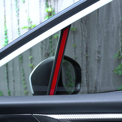 JDMuscle [22 - 26 WRX] P&S Series Carbon Fiber Interior Window Trim Covers 4 PC | Black Carbon Fiber/ Red Carbon Fiber - JDMuscleTrim KitsJDM-WRX22-129BBlack Carbon FIiber