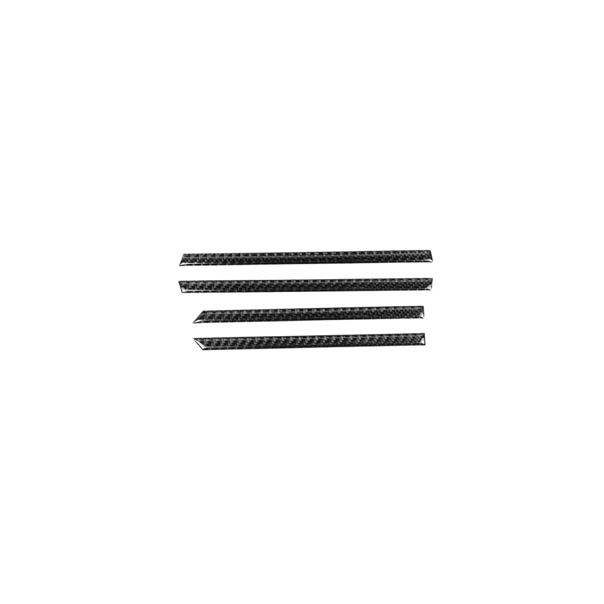 JDMuscle [22 - 26 WRX] P&S Series Carbon Fiber Interior Window Trim Covers 4 PC | Black Carbon Fiber/ Red Carbon Fiber - JDMuscleTrim KitsJDM-WRX22-129BBlack Carbon FIiber