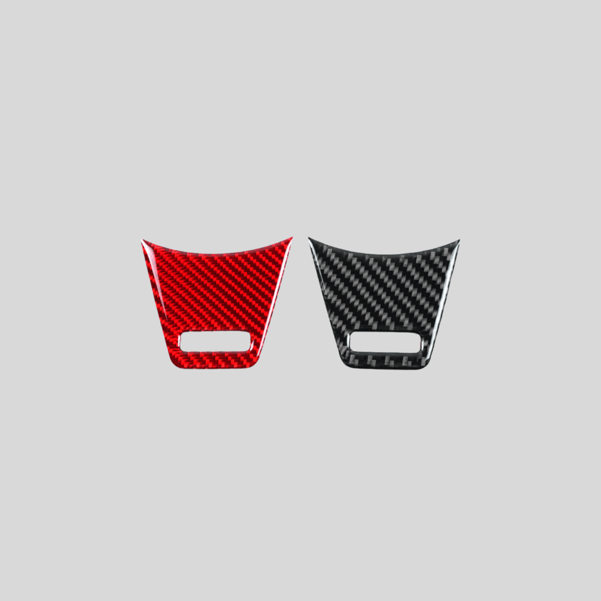JDMuscle [22 - 26 WRX] P&S Series Carbon Fiber Steering Wheel Lower Trim Cover | Black Carbon Fiber/ Red Carbon Fiber - JDMuscleTrim KitsJDM-WRX22-102BBlack Carbon FIiber