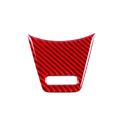 JDMuscle [22 - 26 WRX] P&S Series Carbon Fiber Steering Wheel Lower Trim Cover | Black Carbon Fiber/ Red Carbon Fiber - JDMuscleTrim KitsJDM-WRX22-102RRed Carbon Fiber