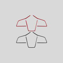 JDMuscle [22 - 26 WRX] P&S Series Carbon Fiber Steering Wheel Trim Covers 3 PC | Black Carbon Fiber/ Red Carbon Fiber - JDMuscleTrim KitsJDM-WRX22-101BBlack Carbon FIiber