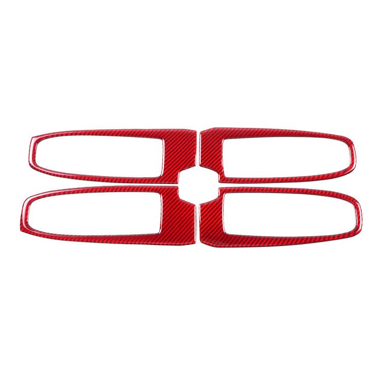 JDMuscle [22 - 26 WRX] P&S Series Carbon Fiber Window Switch Trim Covers 4 PC | Black Carbon Fiber/ Red Carbon Fiber - JDMuscleTrim KitsJDM-WRX22-DPDCRRed Carbon Fiber