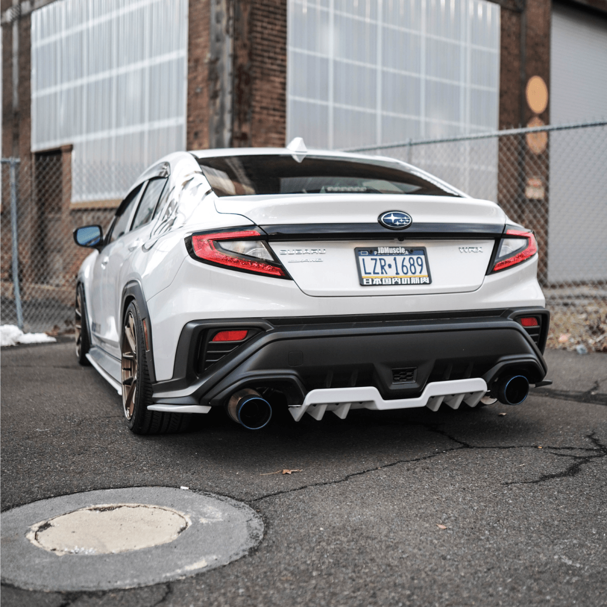 JDMuscle [22-26 WRX] Rear Diffuser V1 | Paint Matched / Gloss Black / Cherry Red - Return
