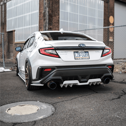 JDMuscle [22-26 WRX] Rear Diffuser V1 | Paint Matched / Gloss Black / Cherry Red - Return