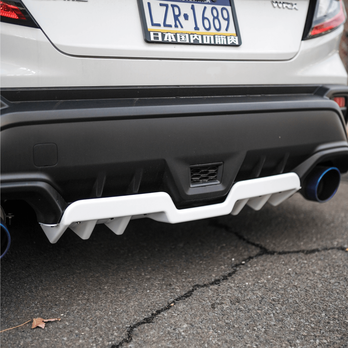 JDMuscle [22-26 WRX] Rear Diffuser V1 | Paint Matched / Gloss Black / Cherry Red - Return