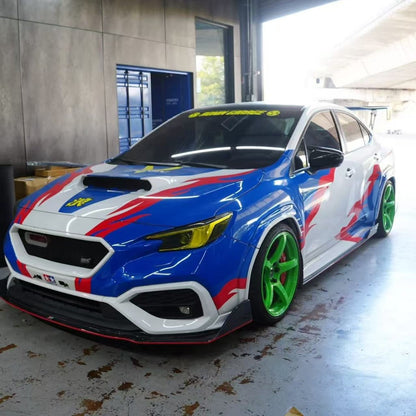 JDMuscle [22 - 26 WRX] S210 Paint Matched Add - Ons - JDMuscleFendersJDM-WRX22-FF-S210K7XWorld Rally Blue Pearl - K7X