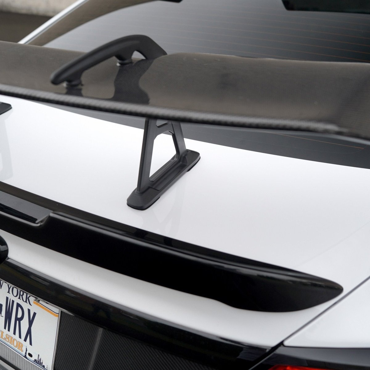JDMuscle [22 - 26 WRX] STI Style Swan Neck Spoiler Paint Matched / Carbon Fiber - JDMuscleSpoilers and WingsJDM-WRX22-SP-VBSSTID4SCrystal Black Silica D4S (Gloss Black w/ Pearl)