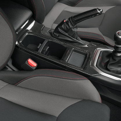 JDMuscle [22 - 26 WRX] Tanso Pre - preg Carbon Fiber Cup Holder Trim Cover - JDMuscleTrim KitsJDM-WRX22-552