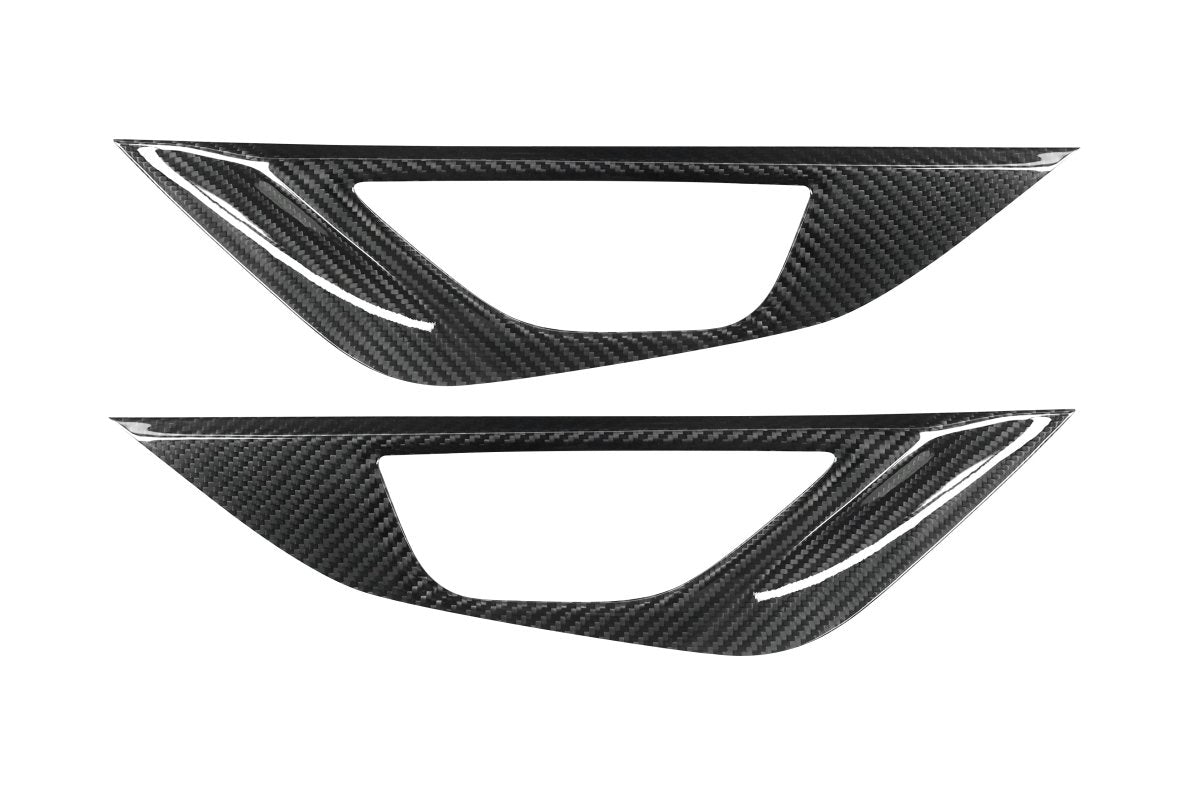 JDMuscle [22 - 26 WRX] Tanso Pre - preg Carbon Fiber Door Panel Covers - 4 PC - JDMuscleTrim KitsJDM-WRX22-536+538BBlack 2x2 Carbon FIber
