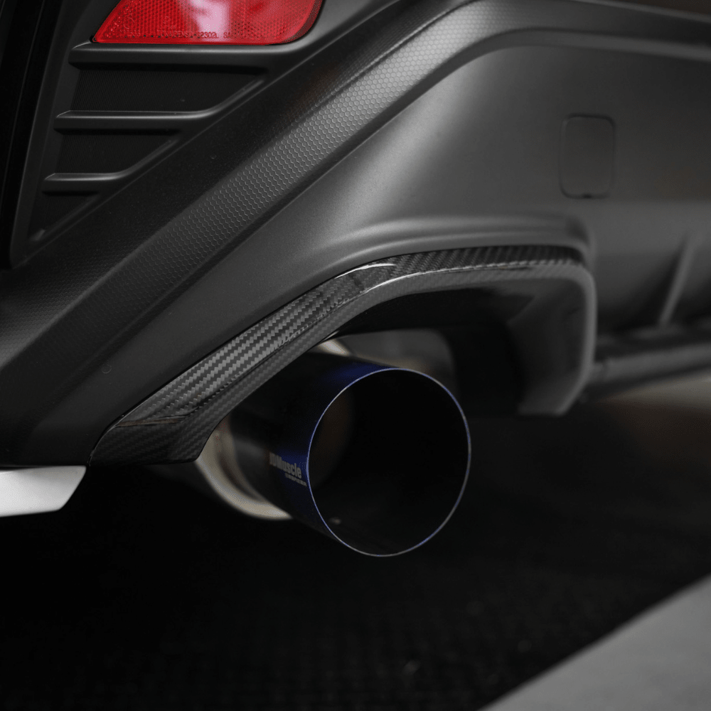 JDMuscle [22 - 26 WRX] Tanso Pre - preg Carbon Fiber Exhaust Finisher Trim Covers w/ Gloss Finish - JDMuscleExterior GarnishesJDM-WRX22-EXSCF