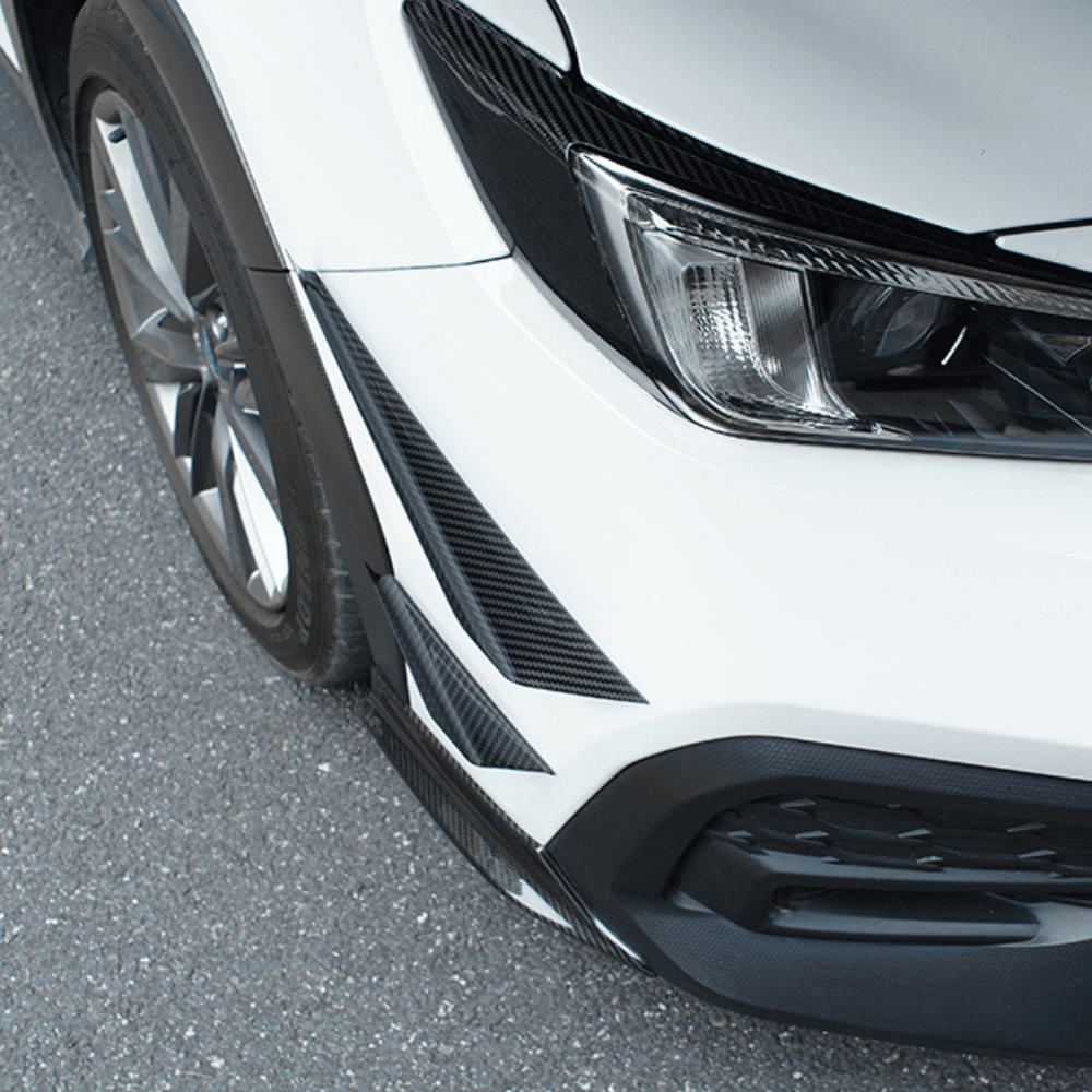 JDMuscle [22 - 26 WRX] Tanso Pre - preg Carbon Fiber Front Bumper Canards Set of 4 - JDMuscleCanardsJDM-WRX22-772
