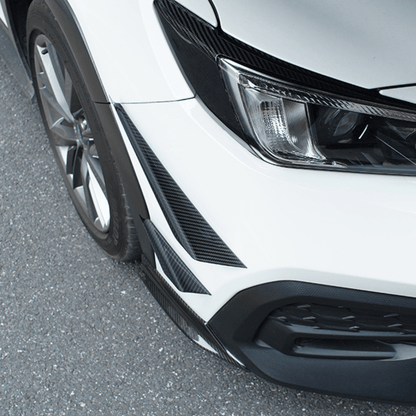 JDMuscle [22 - 26 WRX] Tanso Pre - preg Carbon Fiber Front Bumper Canards Set of 4 - JDMuscleCanardsJDM-WRX22-772