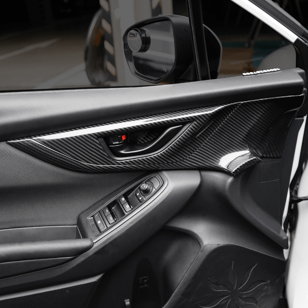 JDMuscle [22 - 26 WRX] Tanso Pre - preg Carbon Fiber Front Door Larger Pannel Covers - 2 PC - JDMuscleTrim KitsJDM-WRX22-537RRed 2x2 Carbon Fiber